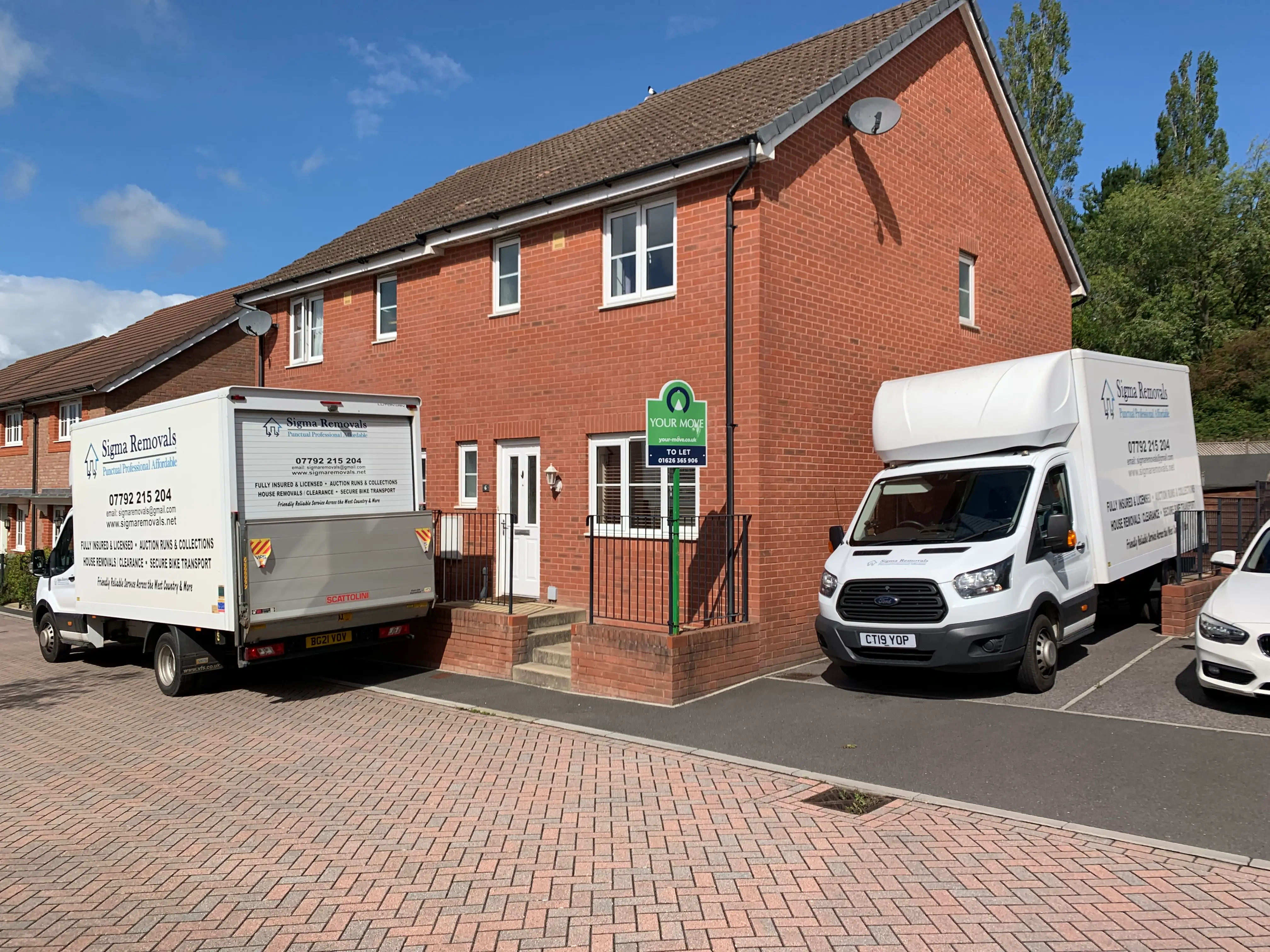 Sigma Removals team and vehicles